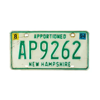USA Nummernschild New Hampshire - original Nummernschild aus den USA 