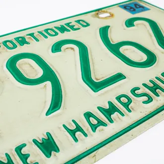 USA Nummernschild New Hampshire - original Nummernschild aus den USA 