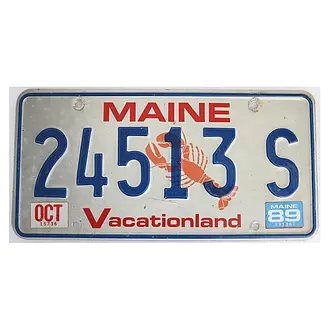 US-Nummernschild Maine