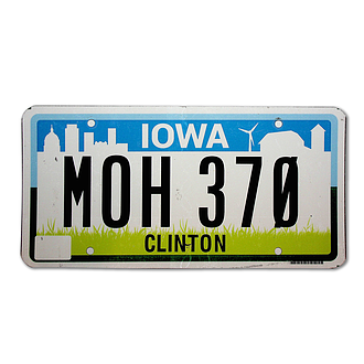 USA Nummernschild Iowa