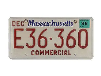 USA PKW Kennzeichen Massachusetts Commercial 