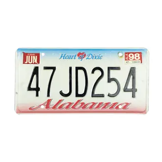 US-Nummernschild Alabama