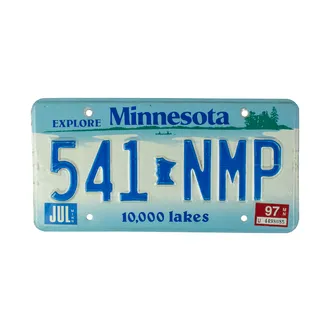 USA-Nummernschild Minnesota