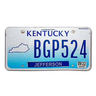 USA Nummernschild Kentucky