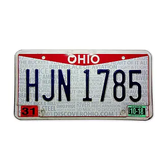 US-Nummernschild Ohio