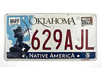 US-Nummernschild Oklahoma