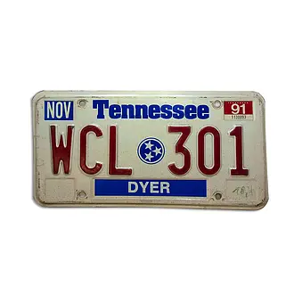US-Kennzeichen Tennessee