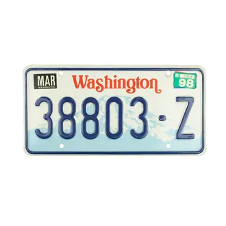 US-Kennzeichen Washington