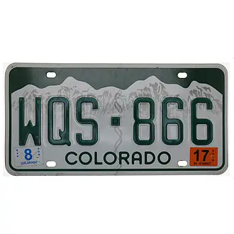 US Nummernschild Colorado 
