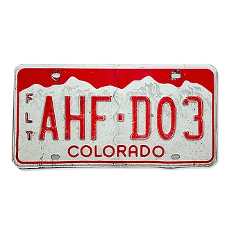 US-Kennzeichen Colorado