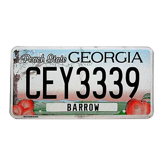 US- Kennzeichen Georgia