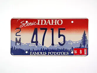 US-Nummernschild aus Idaho - Größe: 30x15 cm