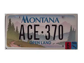 US-Nummernschild Montana - Open Land - original 