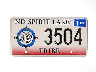 US-Nummernschild aus North Dakota - Größe: 30x15 cm