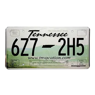 USA Nummernschild Tennessee