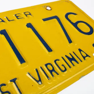 US-Nummernschild West Virginia - Wild Wonderful - original 