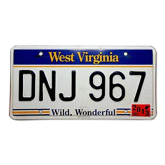US- Nummernschild aus West Virginia - Größe: 30 x 15 cm