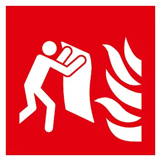 Brandschutzschild »Löschdecke« 