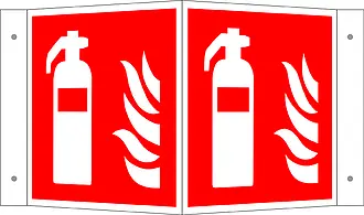 Brandschutzschild - Winkel »Feuerlöscher« 