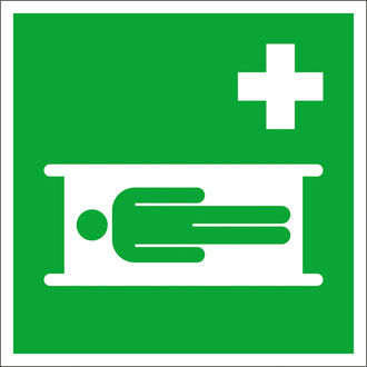 Erste-Hilfe-Schild »Krankentrage« 