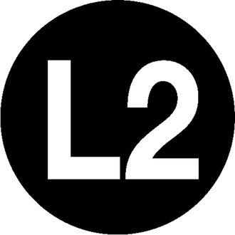 Etiketten -Kennzeichnung elektrischer Leiter- »L2 (Außenleiter 2)« 