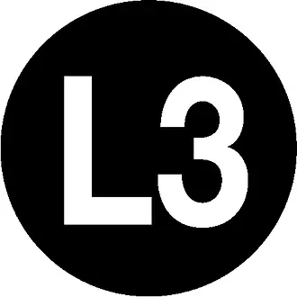 Etiketten -Kennzeichnung elektrischer Leiter- »L3 (Außenleiter 3)« 