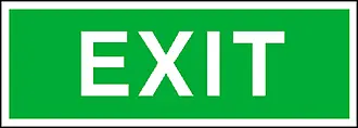 Fluchtweg-Zusatzschild »Exit« 