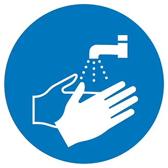 Gebotsschild »Hände waschen« 