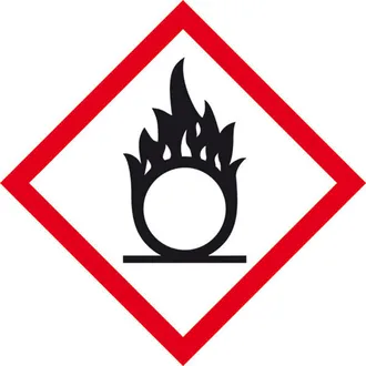 GHS-Gefahrenpiktogramm »Symbol 03: Flamme über Kreis« 