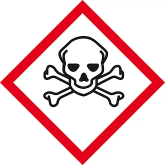 GHS-Gefahrenpiktogramm »Symbol 06: Totenkopf« 