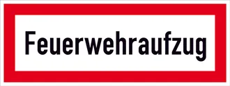 Hinweisschild für die Feuerwehr »Feuerwehraufzug« 