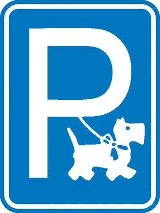 Hinweisschild »Hundeparkplatz« 