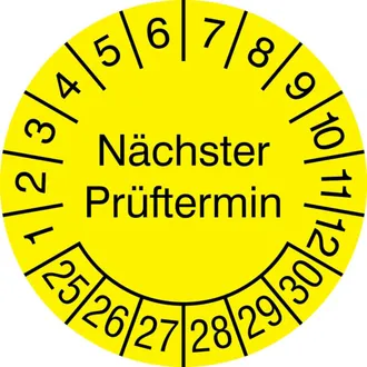 Prüfplakette »Nächster Prüftermin « 