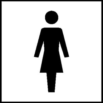 Türschild »Graphic Line - WC Damen« 