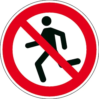 Verbotsschild »Laufen verboten« 