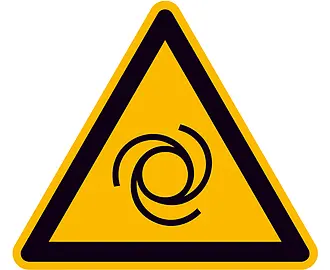 Warnschild »Warnung vor automatischem Anlauf« 