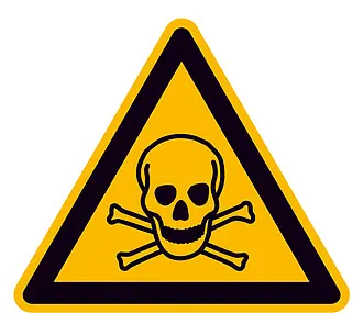 Warnschild »Warnung vor giftigen Stoffen« 
