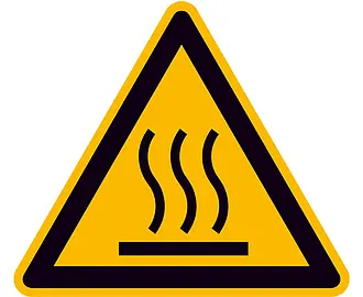 Warnschild »Warnung vor heißer Oberfläche« 