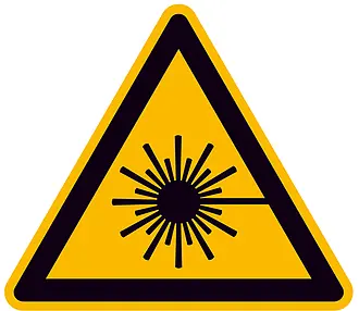 Warnschild »Warnung vor Laserstrahl« 