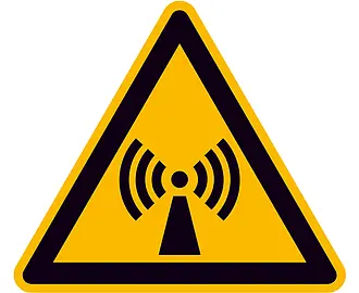 Warnschild »Warnung vor nicht ionisierender Strahlung« 