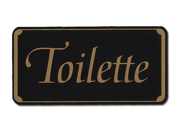 Toilettenschild:  Toilette