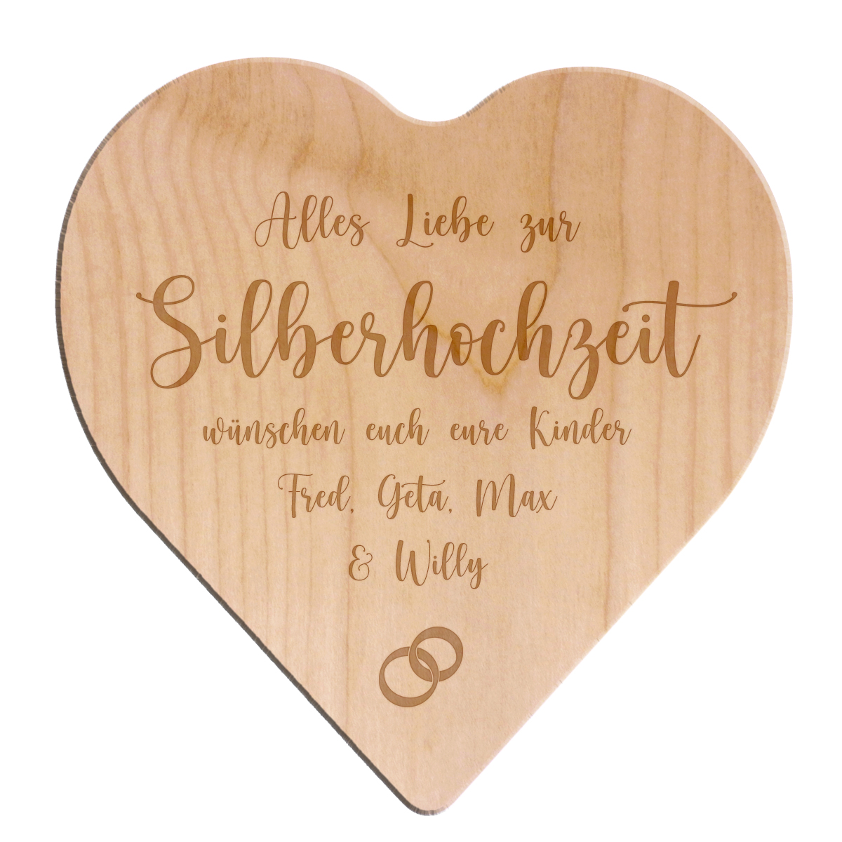 Herz aus Holz 18 cm