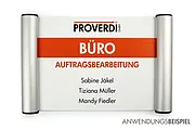 Türschild für das Büro