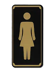 Toilettenschild - Größe: 7,5 x 15 cm