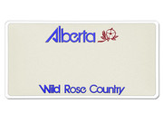 Deko Nummernschild Alberta