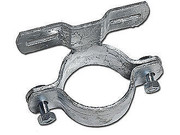 Große Rohrschelle für die Befestigung verschiedener Schilder (Verkehrsschilder, Hinweisschilder, Wegweiser) an Rohrpfosten Durchmesser: 60 mm, Lochabstand: 70 mm, Breite: 60 ... Rohrschelle zur Befestigung - groß
