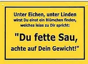 Schild als Postkarte - Größe: 14,7 x 10,4 cm