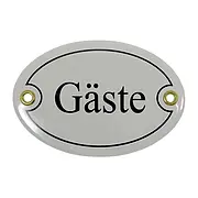 Emaille Türschild - Gäste