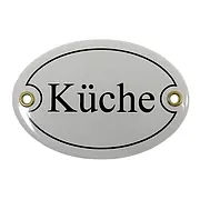 Emaille Türschild - Küche