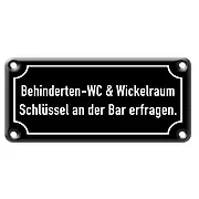 Firmenschild aus Emaille